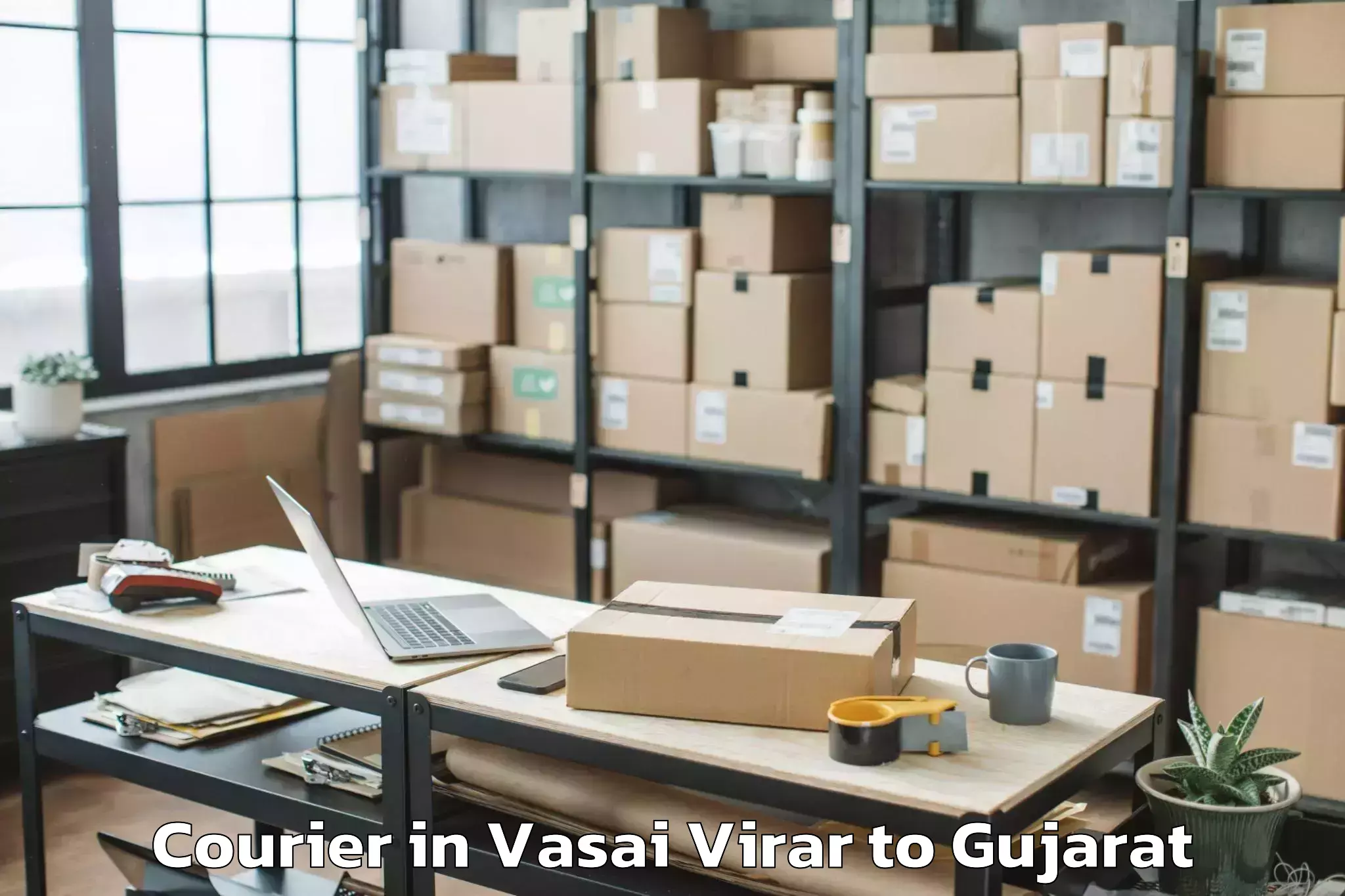 Get Vasai Virar to Santalpur Courier